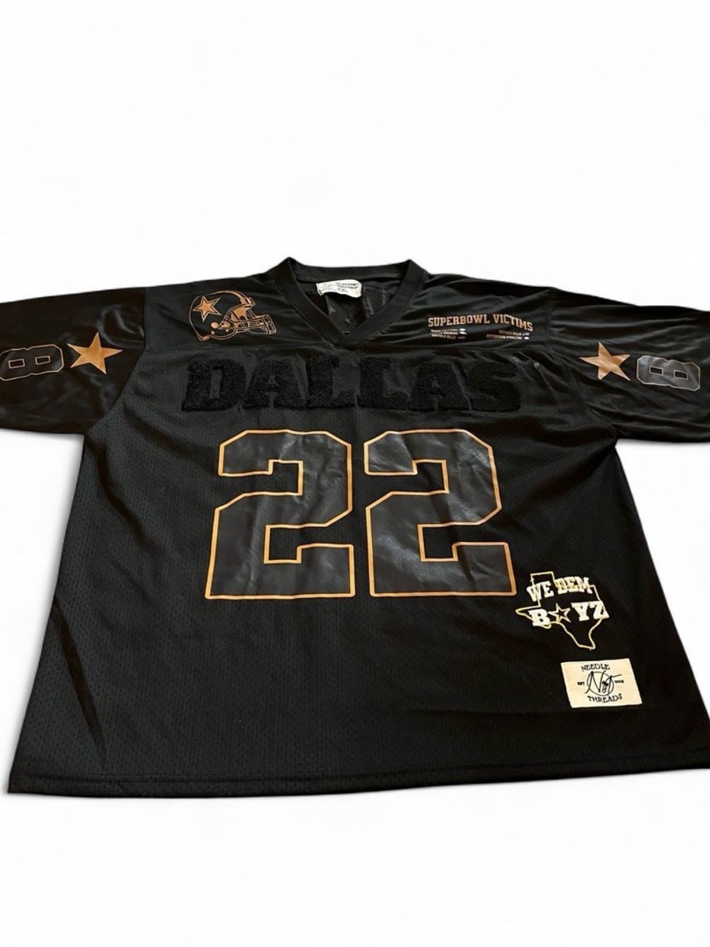 Men’s Needle Threads Dallas Cowboys Triple Threat Limited Jersey Size XXL